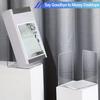 1pc Acrylic Bookends Stand Bookshelf Desktop Decorative Storage Rack
