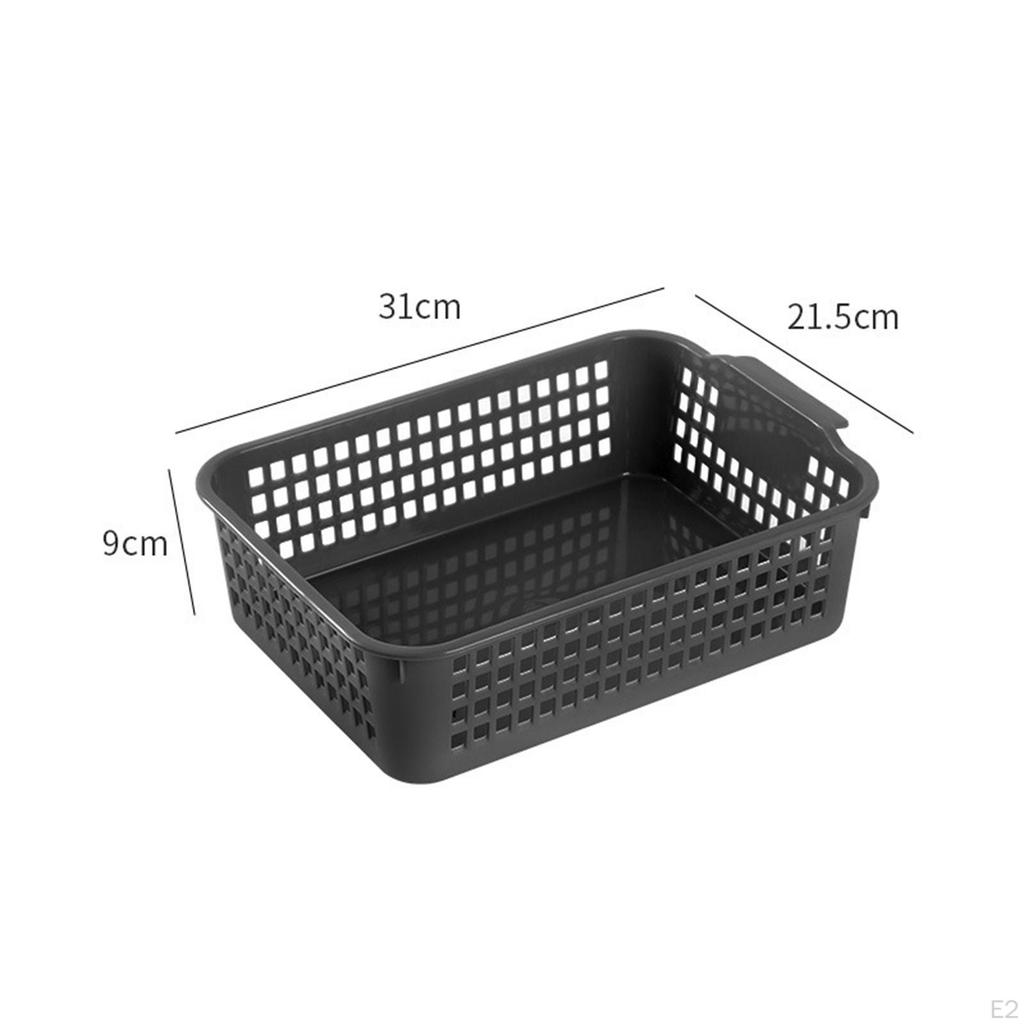 6 Pieces Desktop Storage Basket Bins Vanity Trays Paper Baskets Decor Organizer