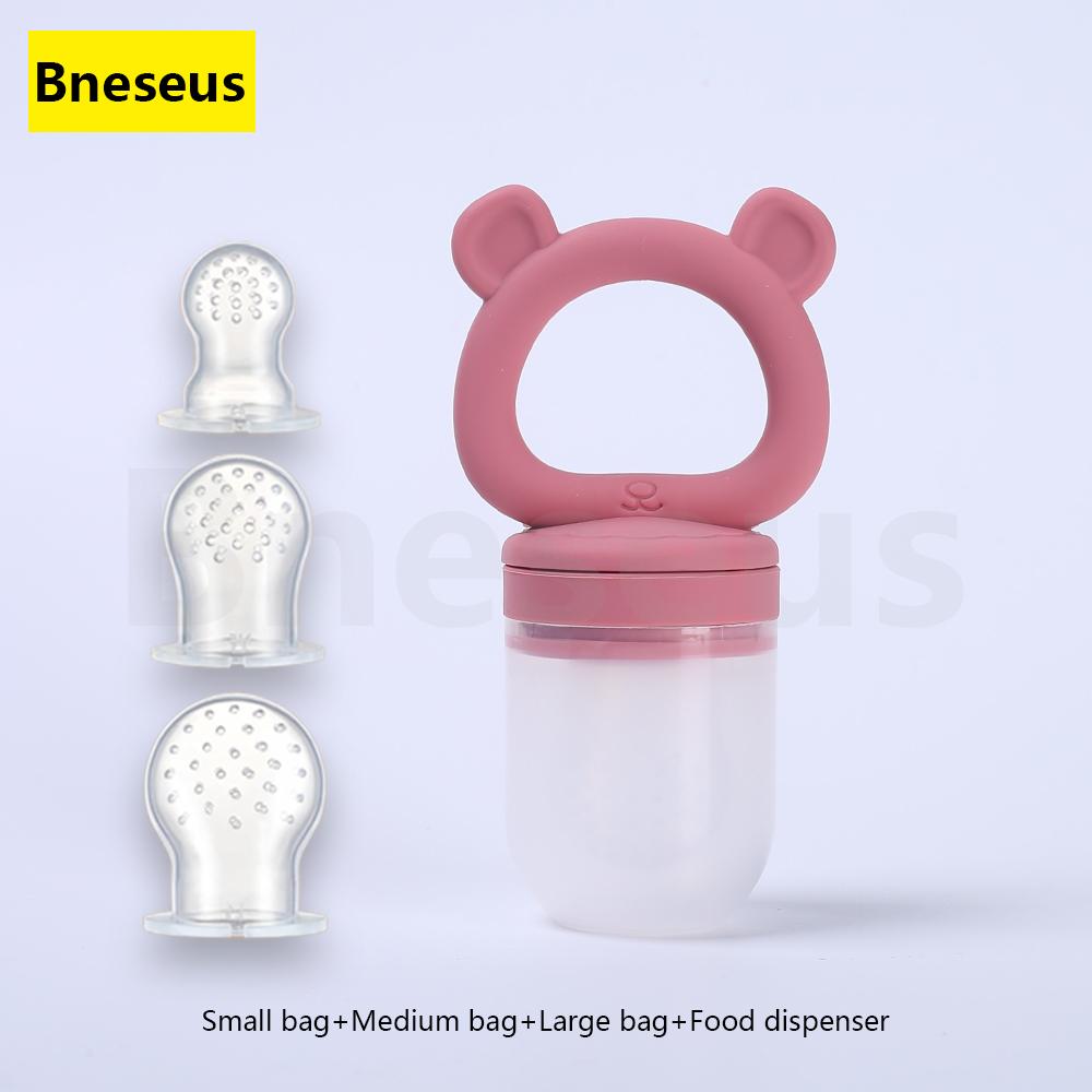 Non-Toxic Baby Food Processor Teether Pacifier Anti-Thumb-Sucking Molar Soothing Toy For Teething Discomfort & Mood Relief