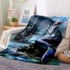 Mermaid Ghost Flannel Blanket Throw Blanket Soft Warm Sofa Bed Camping Home Decor Unique Christmas Gift Cs92233