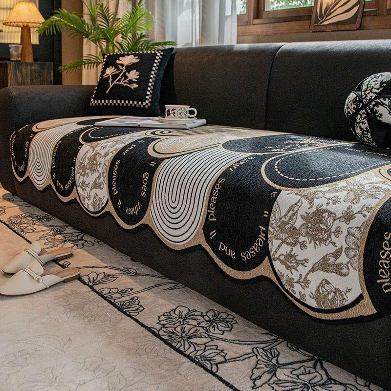 Retro Special-shaped Sofa Cushion Four Seasons General New Advanced Sense of Irregular Non-slip Cushion Cover