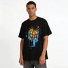 Melting Rubik's Cube Print Trendy Casual Short Sleeve T-Shirt Pure cotton T-shirt