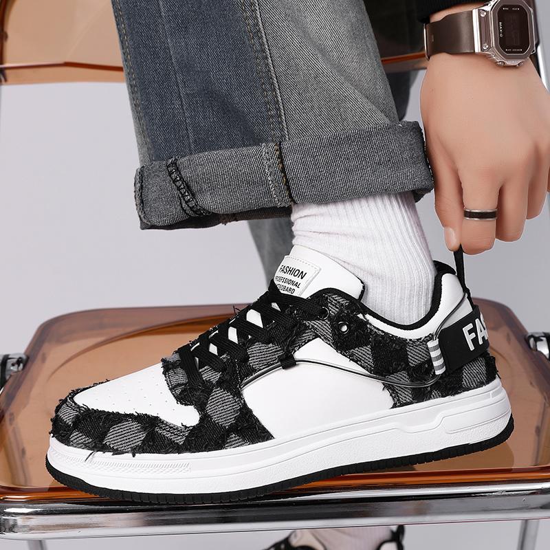 Men’s Jogging Sports Shoes Casual Street Style Running Sneakers Retro Students Plus Size Skate Board Shoes