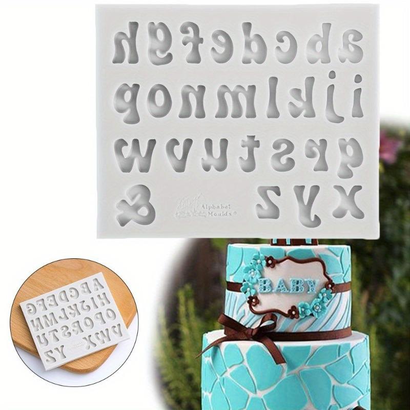 Silicone Alphabet and Number Molds for Baking, Includes Uppercase and Lowercase Letters Ideal for Fondant Kitchen Baking Tools