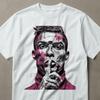 Cristiano Ronaldo Shush Grafik-T-Shirt, CR7 Fan-Art Fußball-T-Shirt, Modernes Sportlegenden-Porträt-T-Shirt, Ausgefallenes Streetwear-Geschenk für Ihn