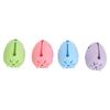 4pcs Double Sided Hollow Out Makeup Sponge Case Makeup Blender Organizer  For Hygienic Storage