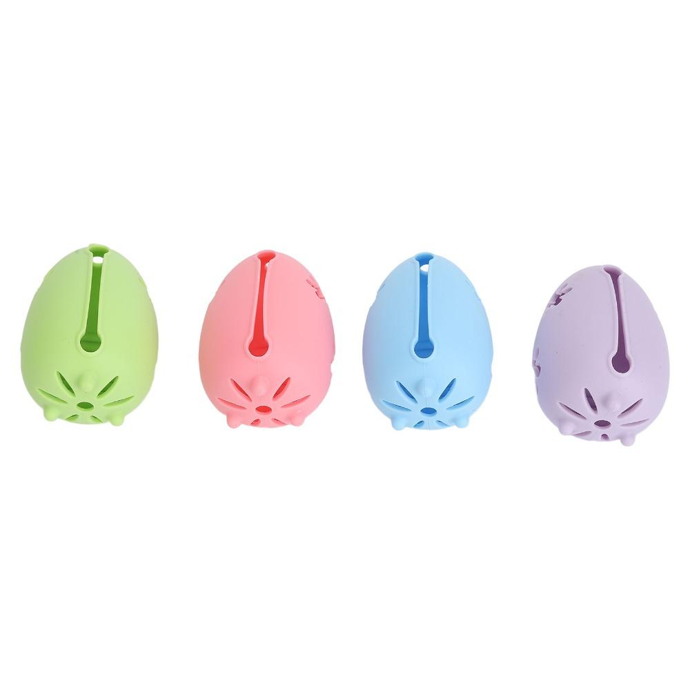 4pcs Double Sided Hollow Out Makeup Sponge Case Makeup Blender Organizer For Hygienic Storage
