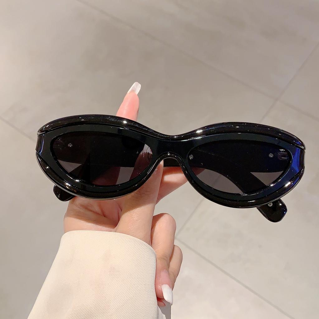 Vintage Oval Sun Glasses  Men Fashion Gradient Shades Trendy Stylish Brand Designer Women Mirror Outdoor Sunglasses