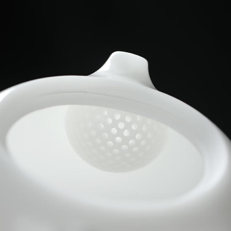 MULTIPOTENT Handcrafted White Porcelain Xishi Teapot