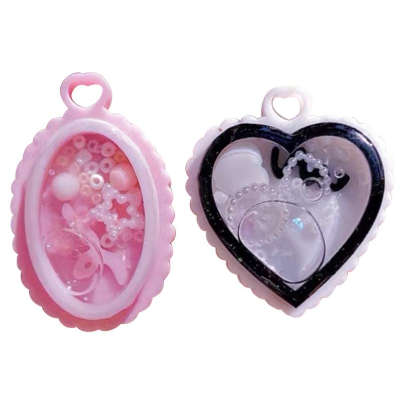 Silikon Anhängerformen Schlüsselanhänger Schmuckform Silikon Bastel Schlüsselanhänger Silikonformen DIY Handarbeit Gadget 2 Farben