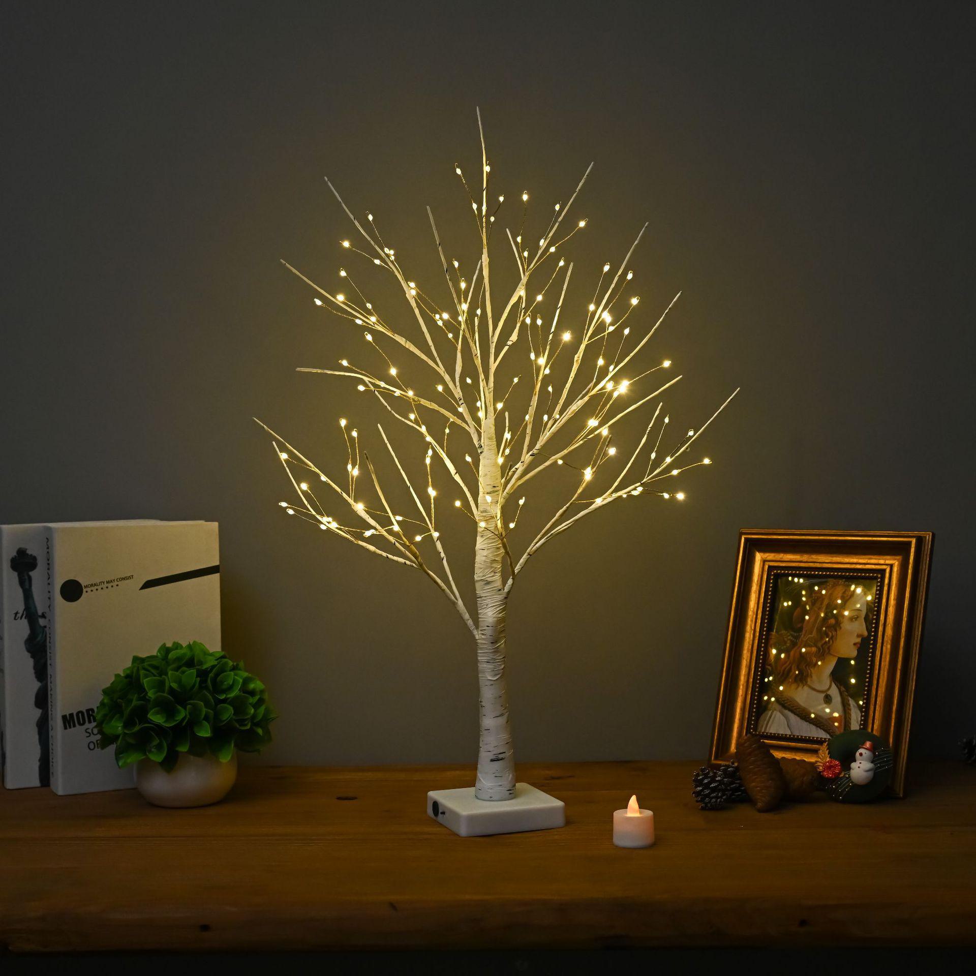 

Светодиодные теплые декоративные огни для березы на Рождество и Пасху 144 lights flower tape + timer