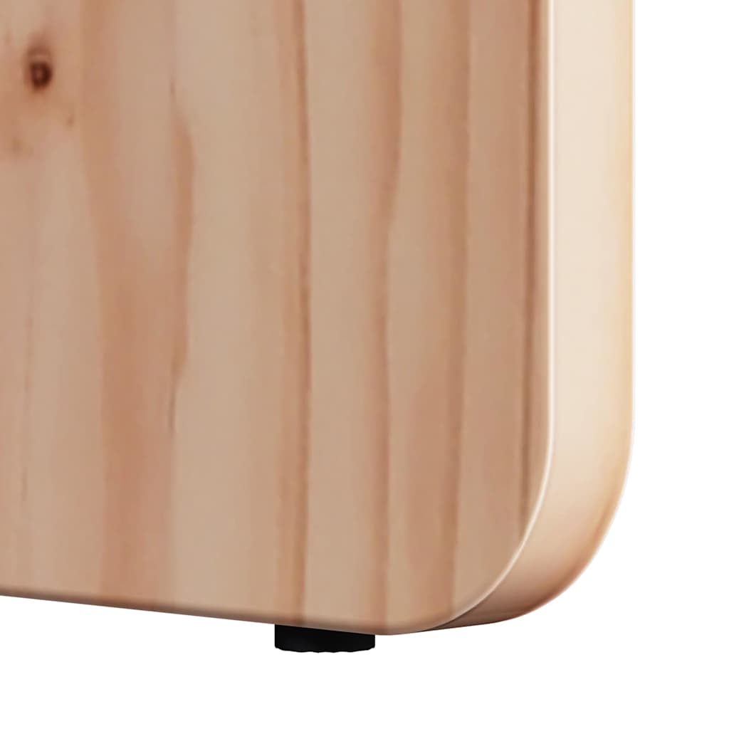 Coffee Table Set 2 pcs Natural Solid Pine Wood