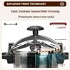 Zhenhui Life 3.2L 304 Stainless Steel Pressure Cooker with Dual Lids