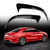 2 Pezzi Spoiler Copertura Presa d'Aria Diffusore Posteriore Look Fibra di Carbonio Nero Canard Laterale ABS per Mercedes-Benz W117 CLA 200 220 250 AMG 2013-2019