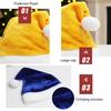 Plush Xmas Hat Soft Comfortable Vibrant Color Christmas Hat Festival Decor
