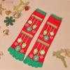 {YY28} Novelty Christmas Toe Socks Cartoon Funny Split Toe Socks Cotton Warm Sweat Absorbing Stockings Holiday Gift
