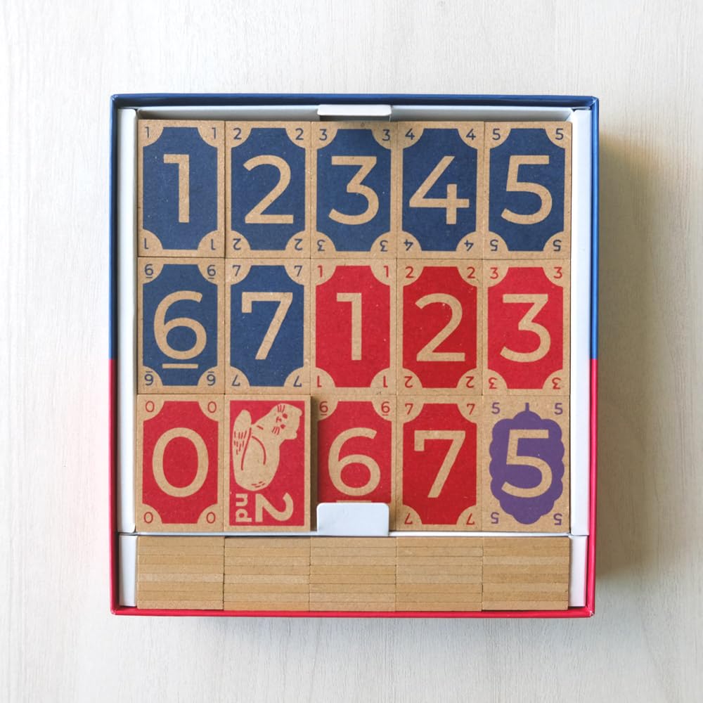 TSUKURU TEN TEN Ages 8 and Board Wooden Tiles Be the First To Make the Total of the 8 Cards In Your Hand Equal Exactly 10 Ten (2-4 Players, 20-30