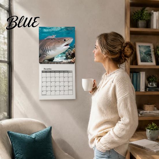 Daily Note Management Calendar with Calendar Sea 2027 Wall Tool Sharks Life Hanging Gift