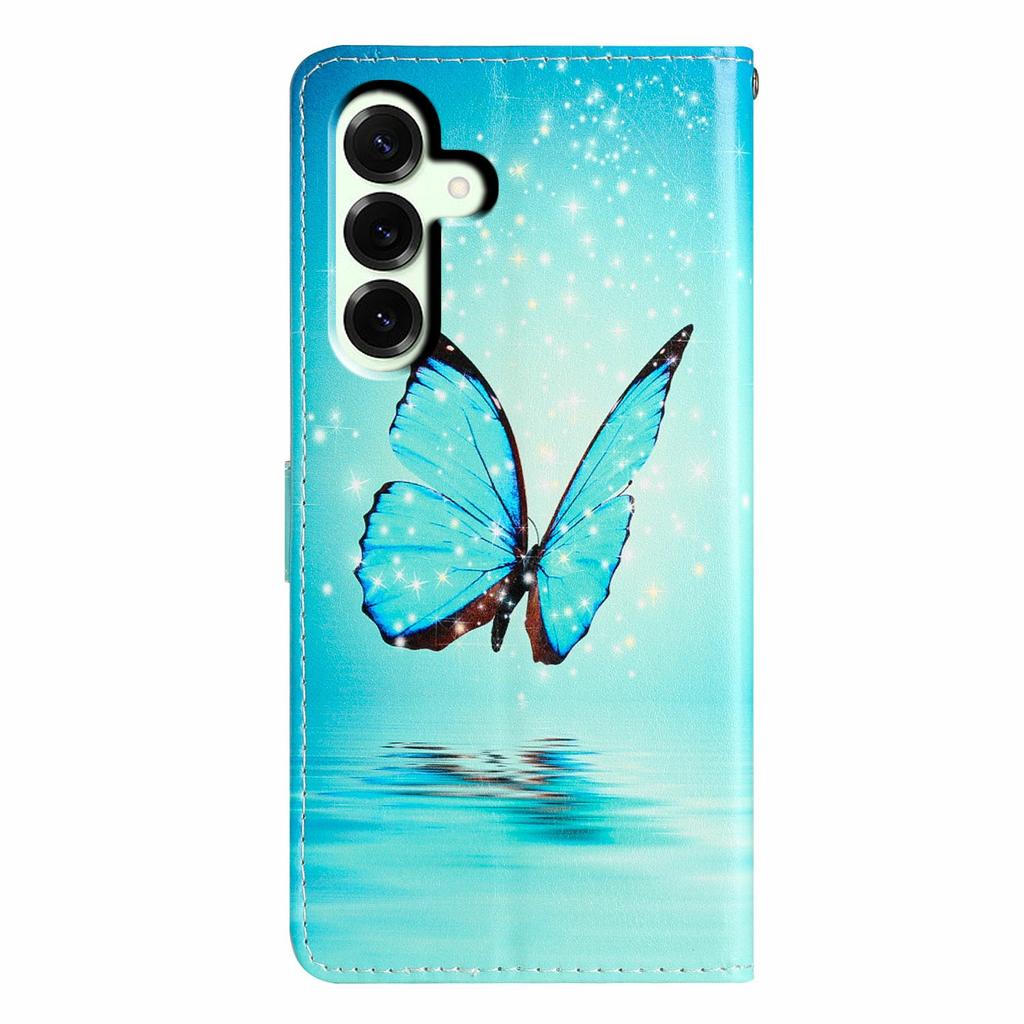 For Samsung Galaxy A17 Wallet Case PU Leather Pattern Printing Stand Phone Cover with Strap