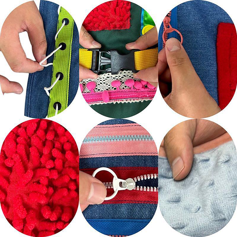 Dementia Patients Sensory Toy Elderly Awareness Training Tools Multifunction Alzheimer Fidget Anxiety Relief Educational Apron