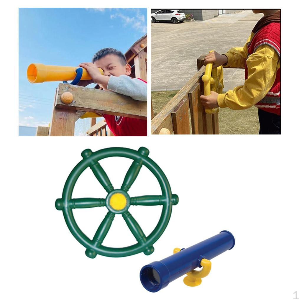

2 Kids Pirate Telescope Steering Toy Educational Gift