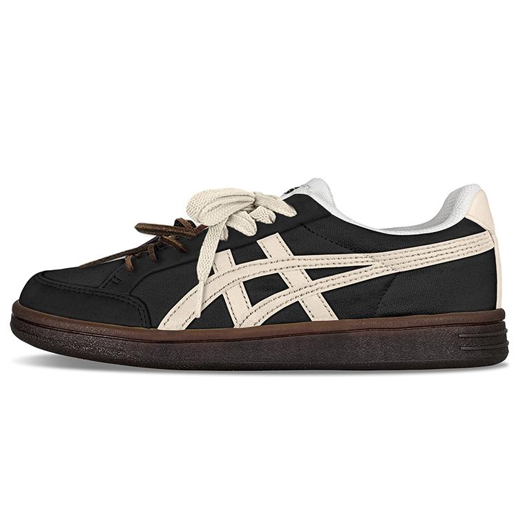 

Onitsuka Tiger Advanti Slip Resistant Cushioning Abrasion Resistant Low top Skateboard Shoes Unisex Black Beige 1183B799-101(TeamY-)