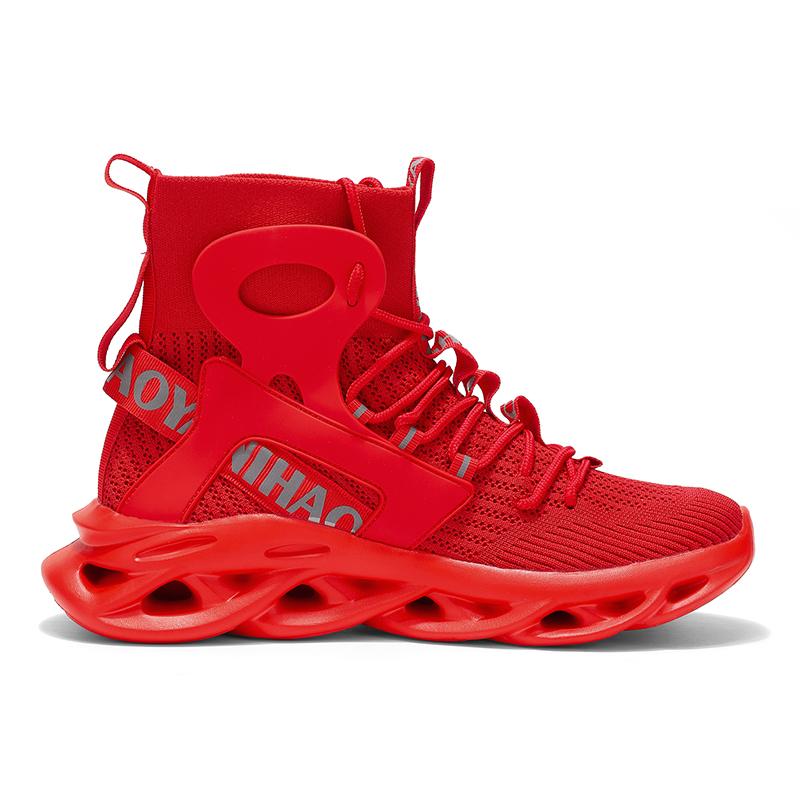 TUINANLE Tides Men Breathable High Top Tenis Sneakers Sport Running Casual Lace Up Walking Sneakers