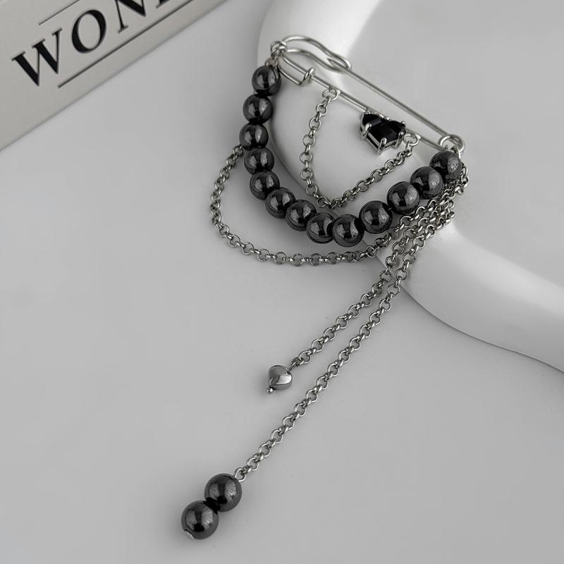  Metal Tassel Brooch Personality Versatile Pin Corsage Detachable Brooch Clothing Accessories For Women Jewelry Gifts