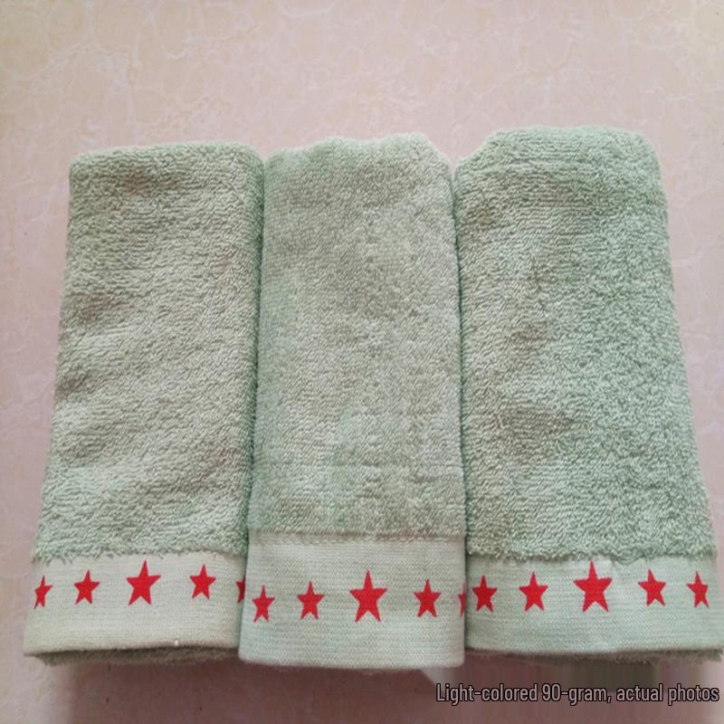 Celobavlněný ručník armádní zelené barvy pro armádu, výcvik, koleje a staveniště