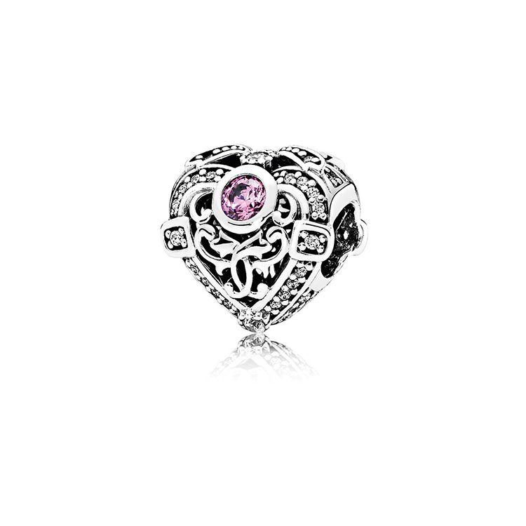 Pandora Heart Design Pendant Unisex Jewelry Silver 791964CZO F,Silver