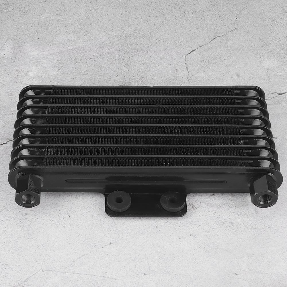 8 Row Black Engine Oil Cooler Cooling Radiator Universal for 125‑250CC Motorcycle Dirt Bike ATV