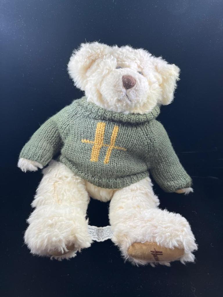 [USED] Harrods Teddy Bear, H-Embroidered Sweater, Plush Toy, Ballpoint Pen