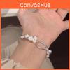 Elegant Lily Of The Valley Floral Bracelet Adjustable Delicate Spring Jewelry For Women