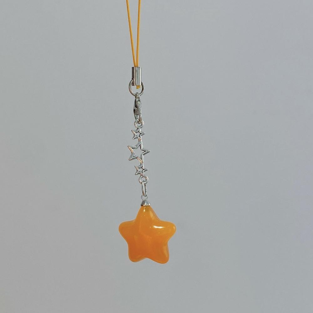 Keychain Star Phone Strap Star Mobile Phone Chain Trendy Pendant Phone Hanging Rope  Girl Jewelry