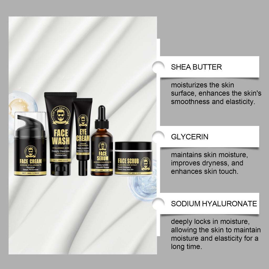 Pánská sada pro péči o obličej Hydratační péče o pleť Pro péči o pánskou pleť 30 ml