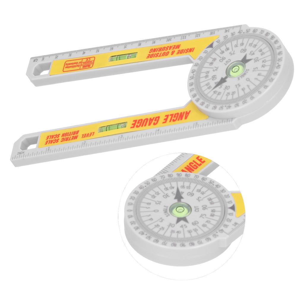 Miter Saw Protractor Angle Finder Gauge Carpenter"s Ruler Woodworking Cutting Positioner
