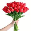Hoge Kwaliteit PU Tulp Kunstbloemen voor Huis, Hotel, Bruiloft en Fotografie Props - Realistische en Elegante Decoratie