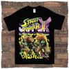 Classic Action Game Arcade Short Sleeve Printed Cotton T-Shirt Vintage High Street Top Casual Loose Streetwear Unisex
