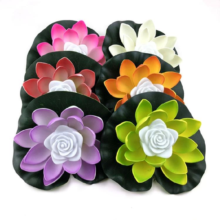 Unique Floating Lotus Light Waterproof LED Lamp Mid-Autumn Festival Night Lamp