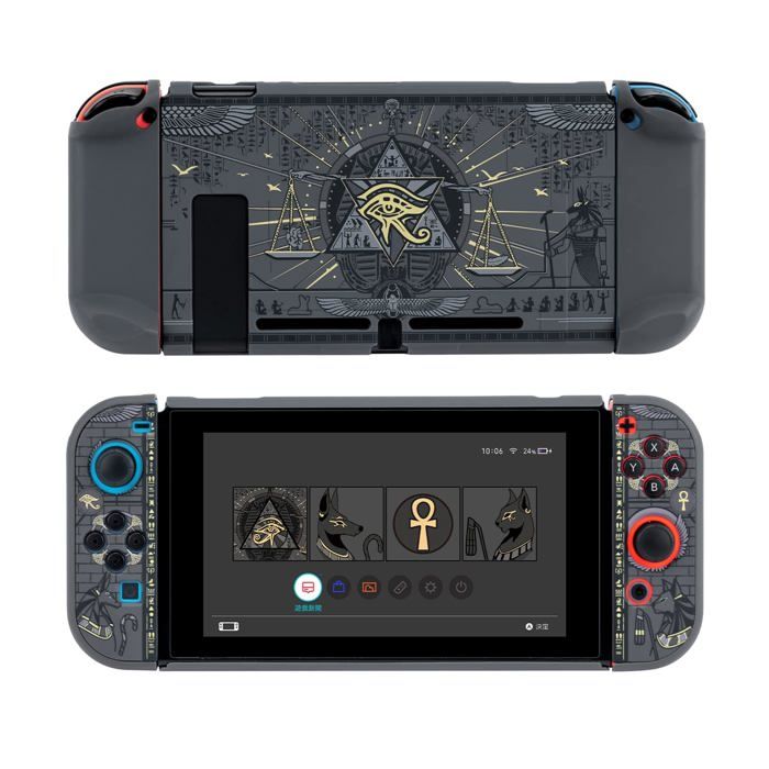 Coque de Protection - GEEKSHARE - Egypte - Antichoc - Anti-Rayures - Compatible Nintendo Switch/OLED