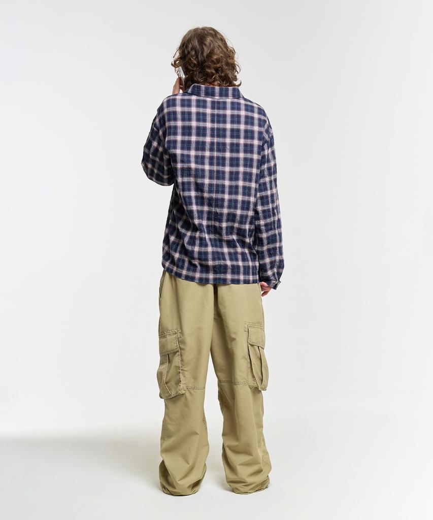 AECA Ripstop Washing Cargo Pants-Beige