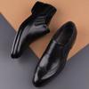 Fashion Comfortable Loafers Dress Shoes Men Top Layer Cowhide Leather Handmade Classic Casual Business Office Male's Suit Footwear Black