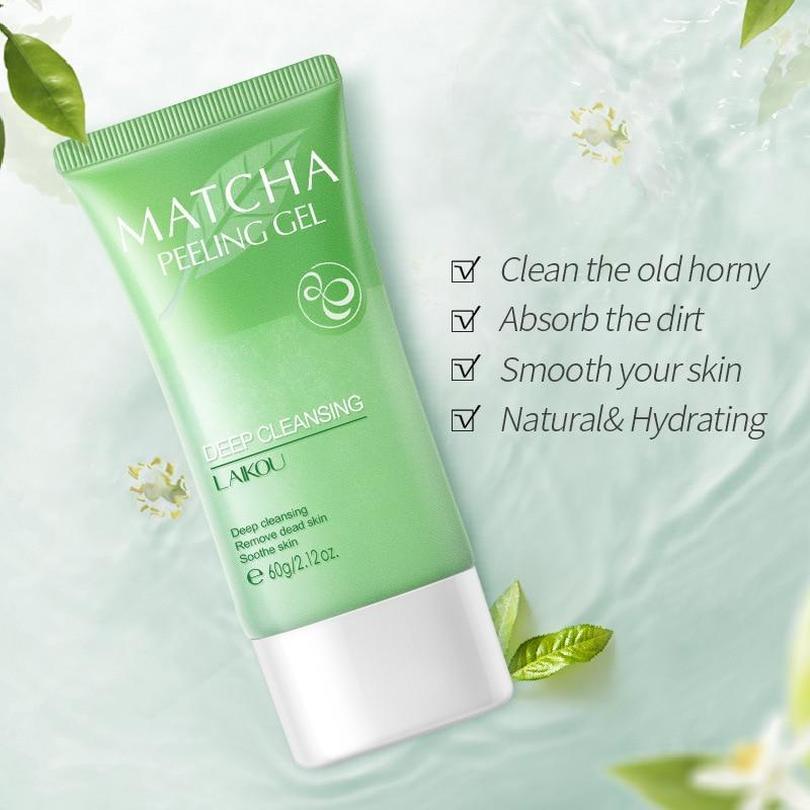 Matcha Peeling Gel Peeling Gesichtspeeling Tiefenreinigung Poren Feuchtigkeitsspendend Nährende Gesichtscreme Für Glatte Hautpflege