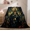 1PC Sacred female praying celestial scene Print Blanket Warm Soft Fluffy Kids and Adult Sofa Bed Throw Blanket Travel Camping RV