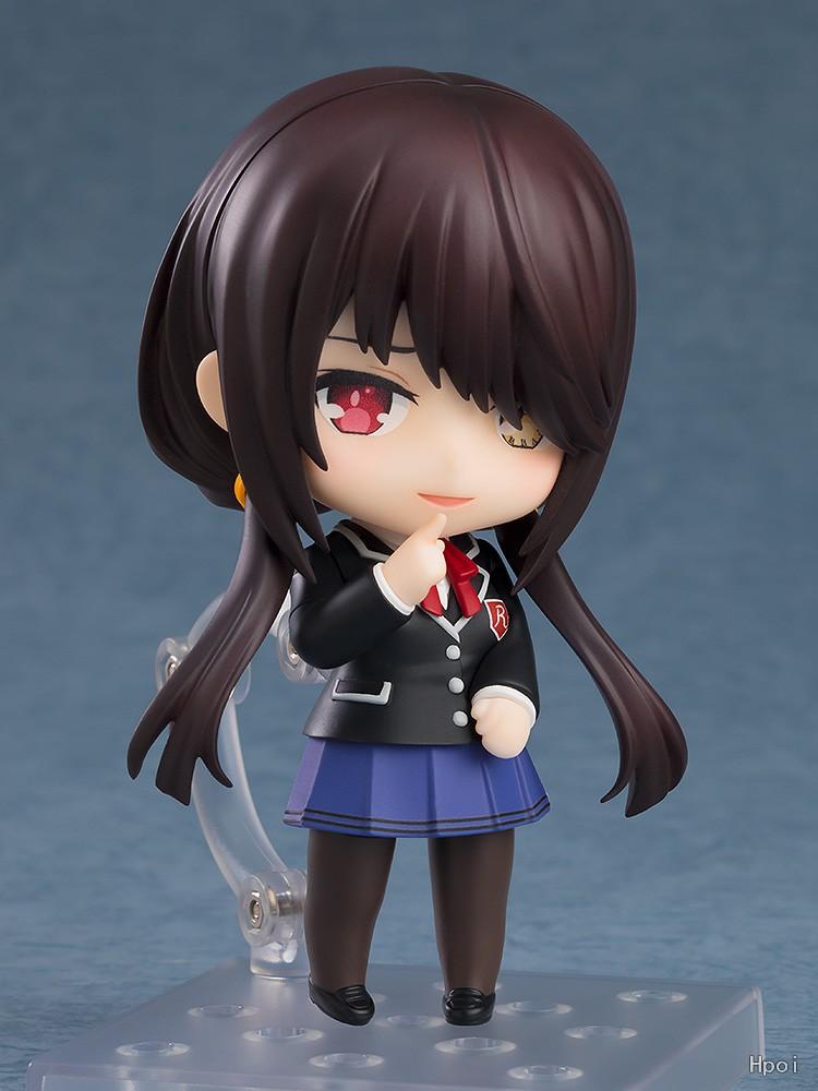 10CM Anime Date A Live V Tokisaki Kurumi Figure (#2455) School Uniform Ver Aciton Figure OB11 Model Toy Doll Collection Gift PVC