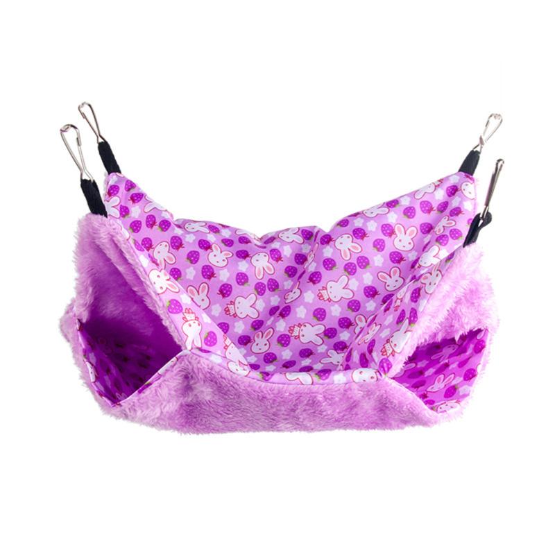 

Plush Pets Double Layer Warm Hammock Nest Winter Soft Hanging Style Sleeping Bed Small Pets Small 20x20