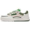 AOJIE Slip Resistant Cushioning Low Top Skateboard Shoes Women's White Olive Green 122338040S-2