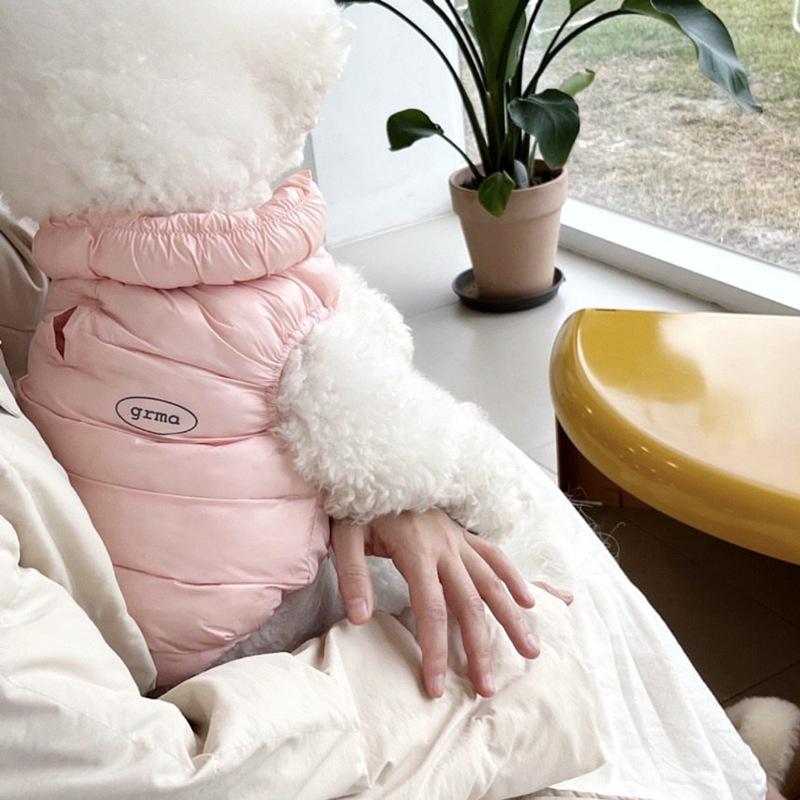 Morandi Color Minimalist Warm Pet Vest for Small Dogs & Cats - Autumn/Winter Teddy Bichon Clothes