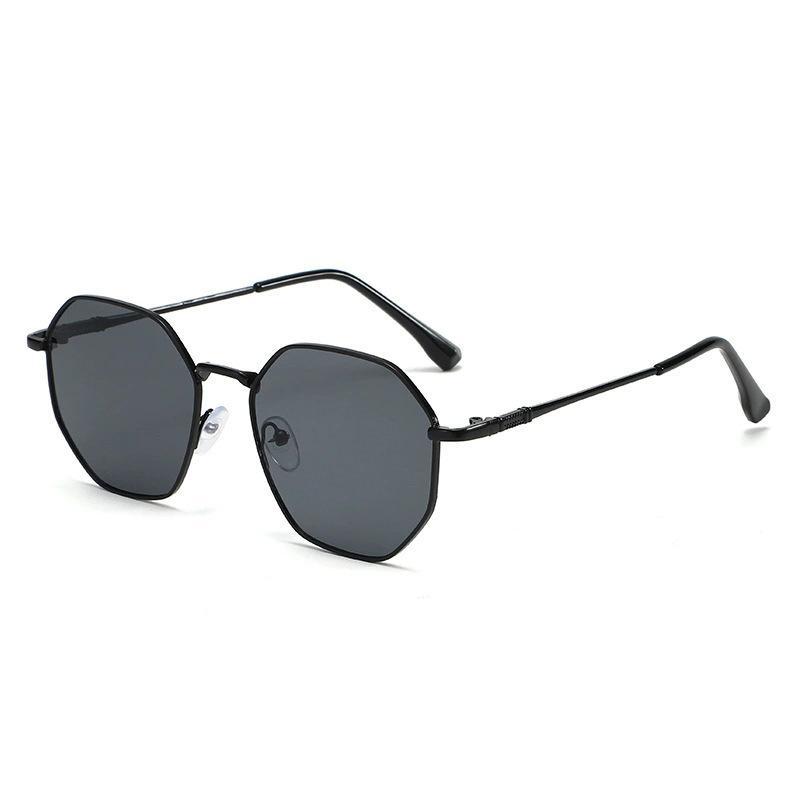 Vintage Polygon Sunglasses Women Men Luxury Metal Small Sun Glasses Outdoor Driving Vacation Shades