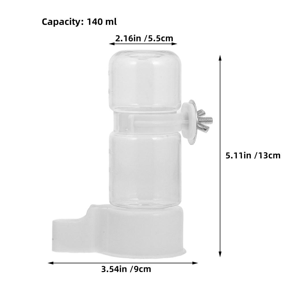 4Pcs Automatic Bird Water Dispenser Cage Feeder Parrot Water Bottle Drinker No Mess for Budgie Cockatiel Parakeet